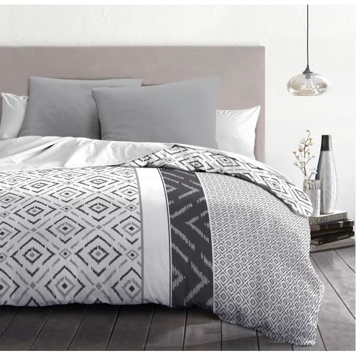 ETHNO Microfiber Duvet Cover Set - 1 Duvet Cover 140 x 200 cm + 1 Pillowcase 63 x 63 cm -