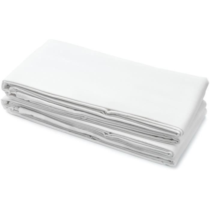 Flat sheet - HOME LINGE PASSION - 240 x 300 cm - White