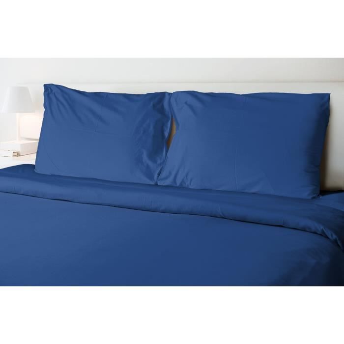 Flat sheet - HOME LINGE PASSION - 240 x 300 cm - Blue