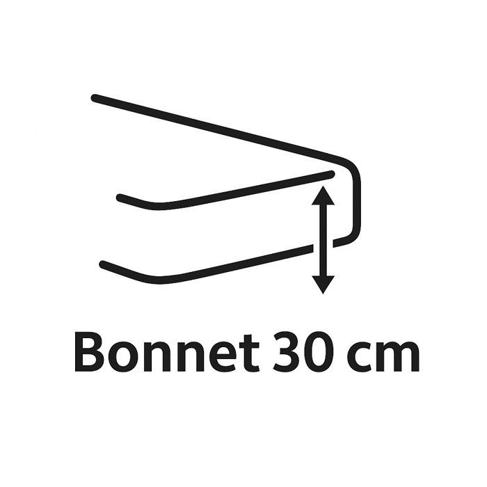 Fitted sheet - HOME LINGE PASSION - HP72117 - 82 g Microfiber - 180 x 200 cm - 30 cm pocket - Duck blue