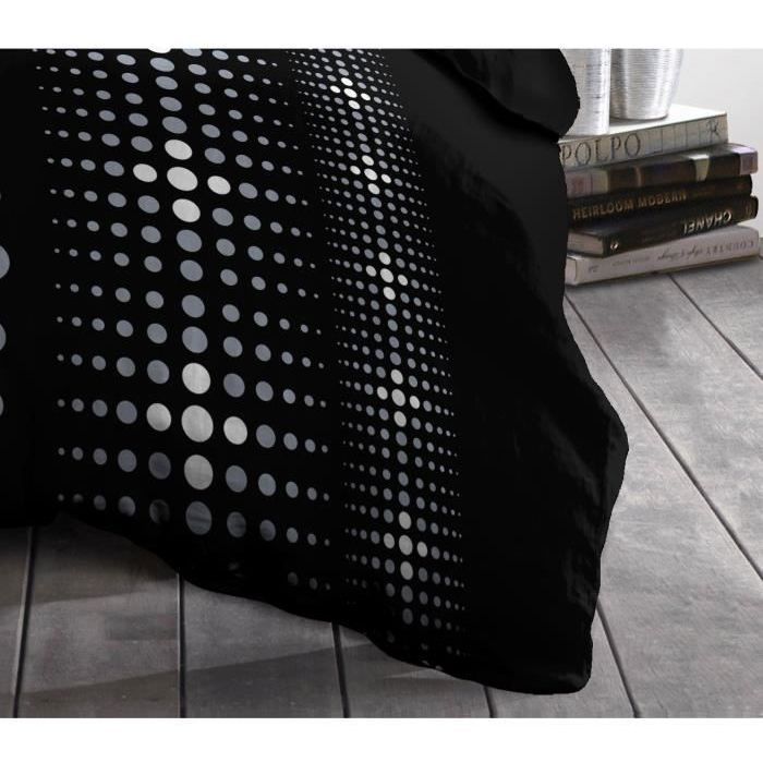 Steevy microfiber duvet set 220x240cm and 2 pillowcases 63x63cm black