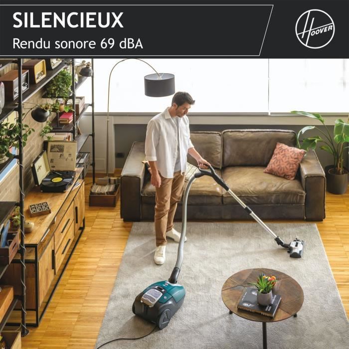 Vacuum Cleaner with Bag - HOOVER - HE530ALG - 700 W - 4 L - 65 dBA - Special animals and allergies