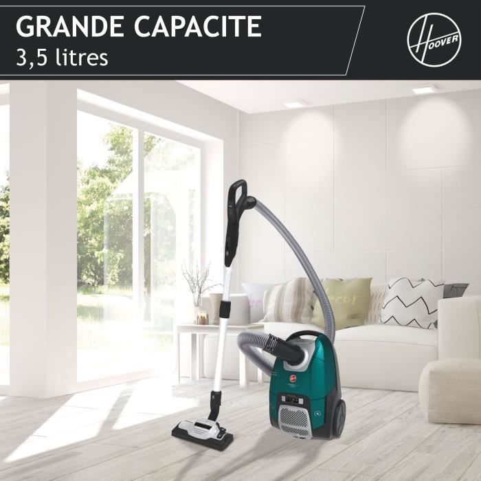 Vacuum Cleaner with Bag - HOOVER - HE530ALG - 700 W - 4 L - 65 dBA - Special animals and allergies