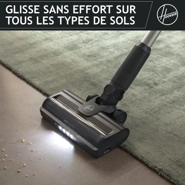 Cordless Stick Vacuum Cleaner - HOOVER HF1P10H - 40 AW - LED Screen - Black / Pastel Purple