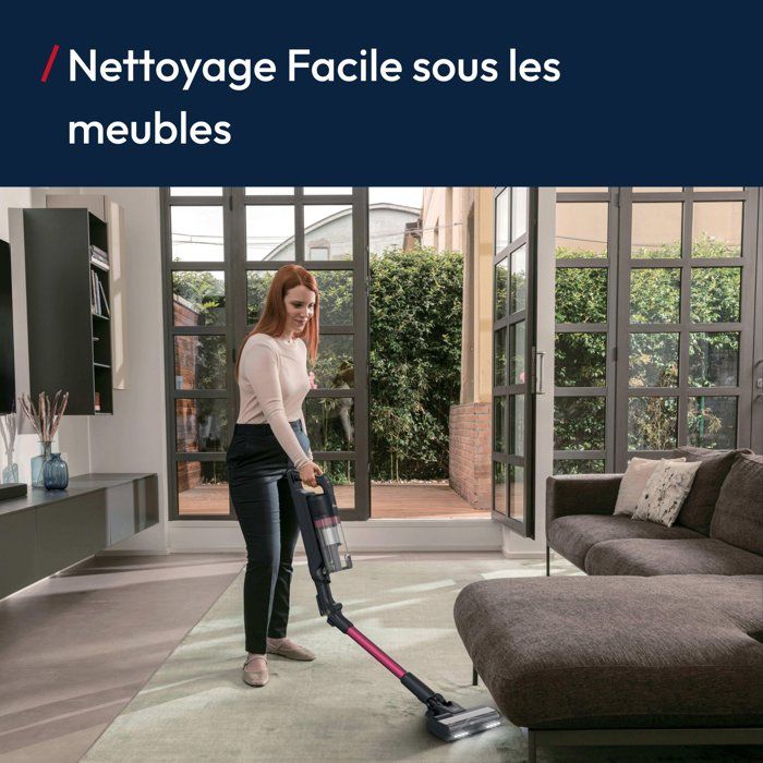 Cordless Stick Vacuum Cleaner - HOOVER HF1M10HX - 70 AW - 50-minute runtime - Flexible hose