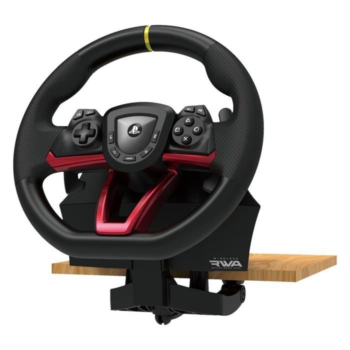 Racing Wheel - HORI - Apex - Wireless - Compatible with PS5/PS4/PC - Black and Red