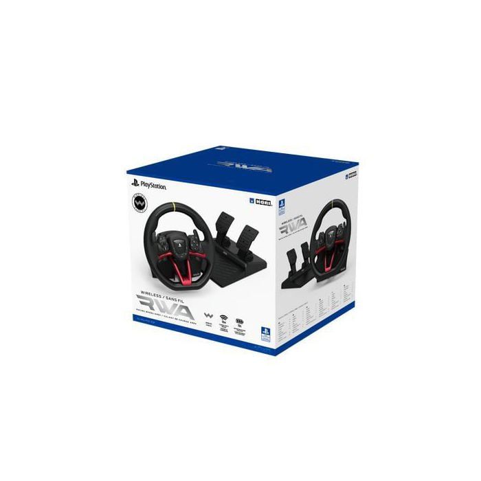 Racing Wheel - HORI - Apex - Wireless - Compatible with PS5/PS4/PC - Black and Red
