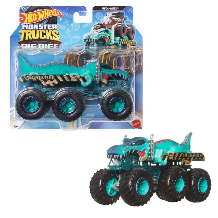 Hot Wheels Monster Trucks - 1/64 Scale Big Machines Assortment - Hot Wheels - HWN86