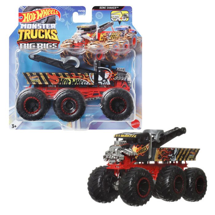 Hot Wheels Monster Trucks - 1/64 Scale Big Machines Assortment - Hot Wheels - HWN86