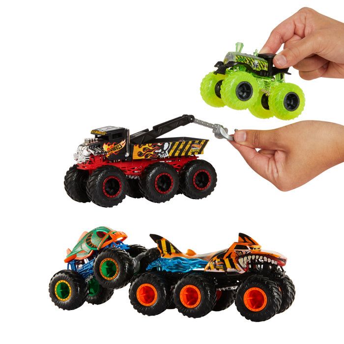 Hot Wheels Monster Trucks - 1/64 Scale Big Machines Assortment - Hot Wheels - HWN86