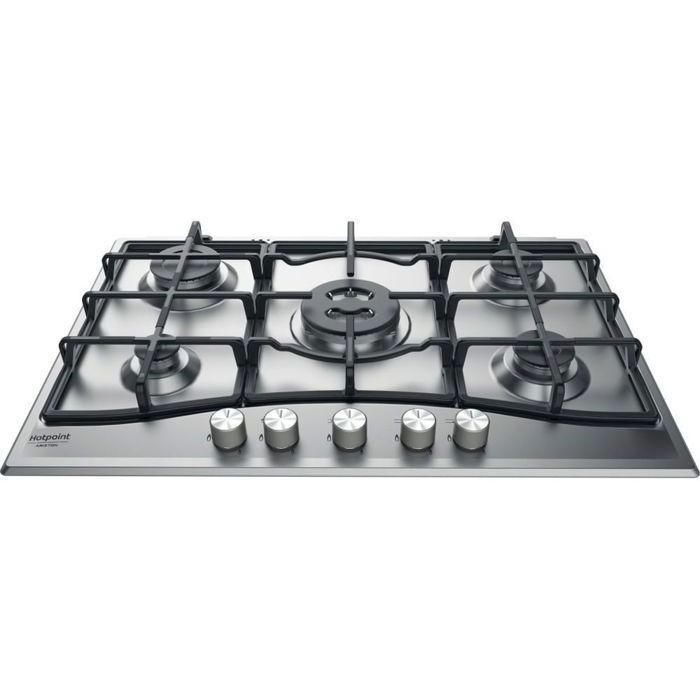 HOTPOINT PNN 751 IX - Gas cooktop - 5 burners - 10,5kW - L75 x D51cm - Stainless steel coating - Stainless steel