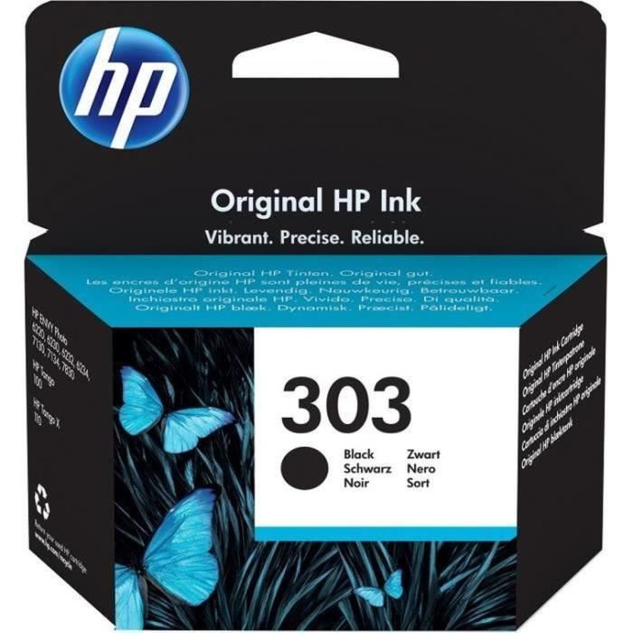 HP 303 Genuine Black Ink Cartridge for HP Envy Photo 6220/6230/7130 (T6N02AE)