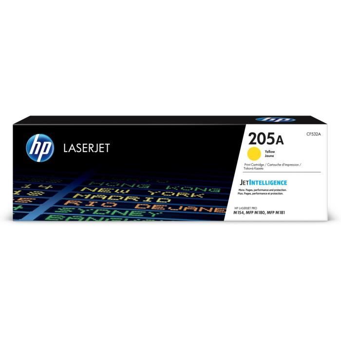 HP 205A Genuine Yellow LaserJet Toner (CF532A) for HP Color LaserJet Pro M154 / M180 / M181