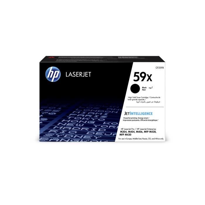 HP 59X Toner Cartridge - Black - Laser - High Yield - 10,000 Pages