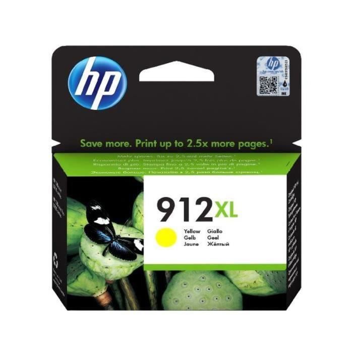 HP 912XL Inkjet Cartridge - Yellow - Inkjet - High Yield - 825 pages