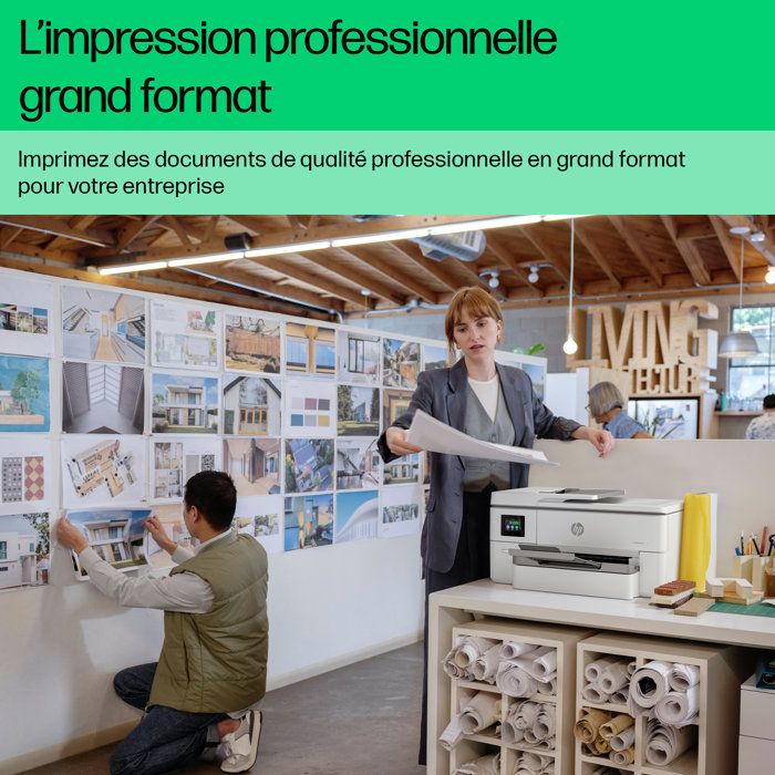 HP OfficeJet Pro 9720e A3 All-in-One Duplex Printer, 3 months Instant Ink included with HP+