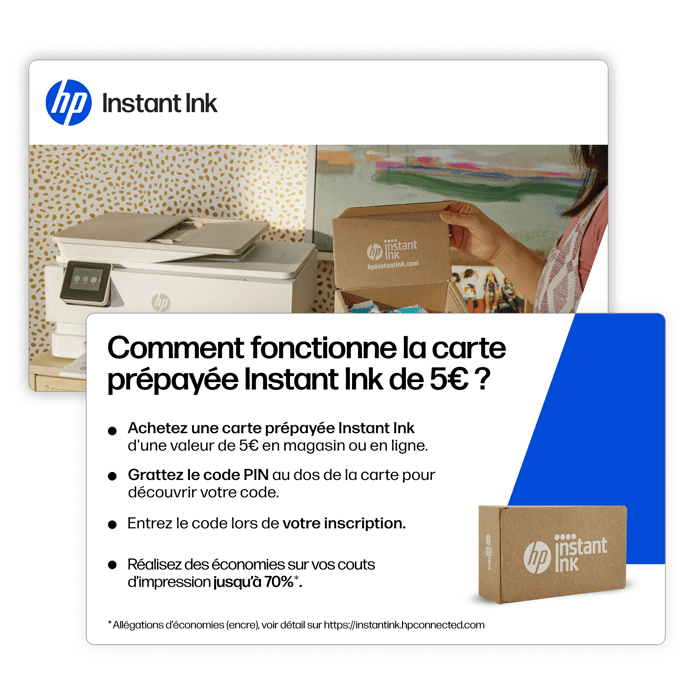 HP Instant Ink Prepaid Card - Original HP Cartridge Delivery Subscription