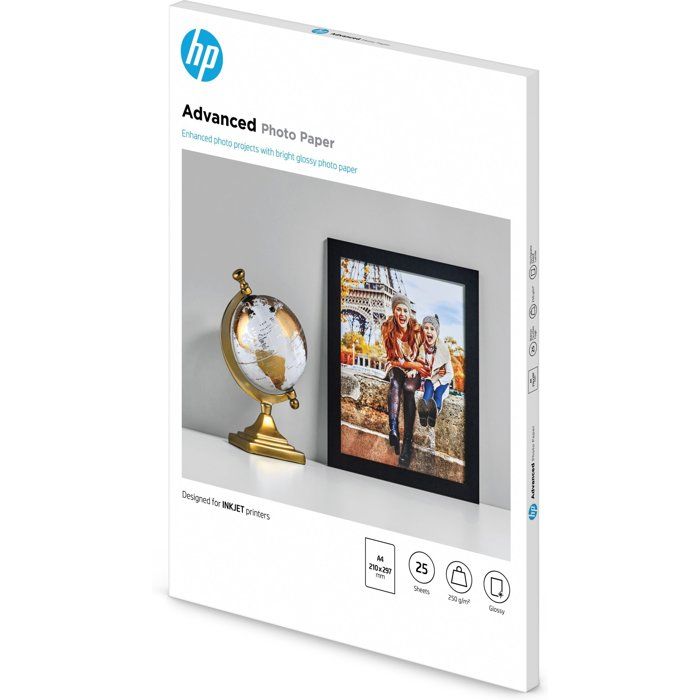 HP Q5456A Photo Paper - 25 Sheets A4 - Pack of 1 - Glossy