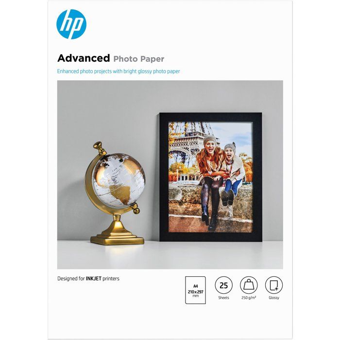 HP Q5456A Photo Paper - 25 Sheets A4 - Pack of 1 - Glossy