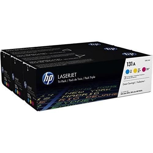HP 131A Toner Cartridge - 3 x 1800 Pages - Pack of 3 - Yellow / Cyan / Magenta