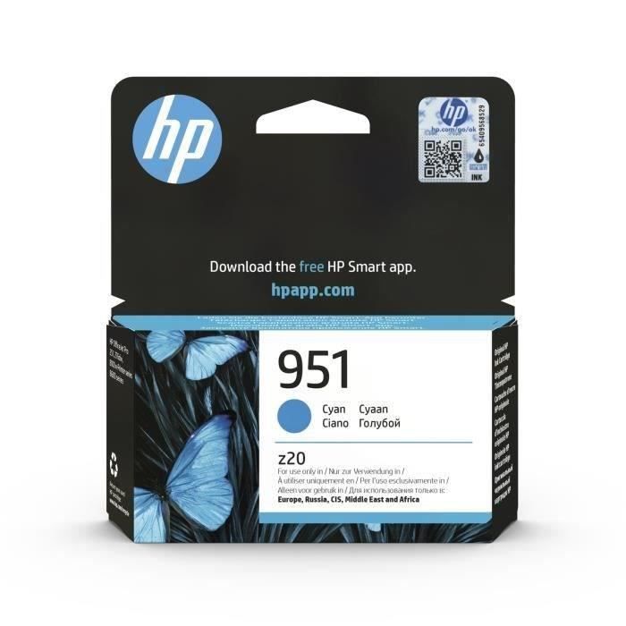 HP 951 Genuine Cyan Ink Cartridge (CN050AE)
