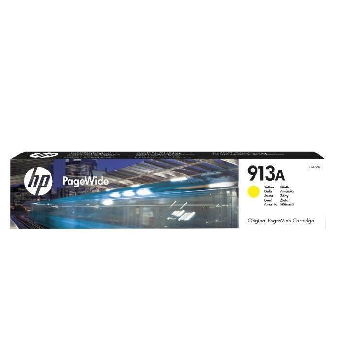 HP 913A Genuine Yellow Ink Cartridge for HP PageWide 377/452/477 (F6T79AE)