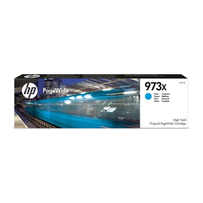 HP 973X high yield ink cartridge - Cyan original PageWide cartridge