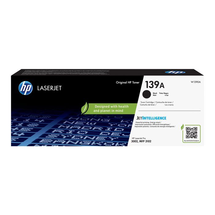 HP 139A Black Genuine Toner Cartridge (W1390A) for HP LaserJet Pro 3102 /3002 / 3102 / 3101 / 3102