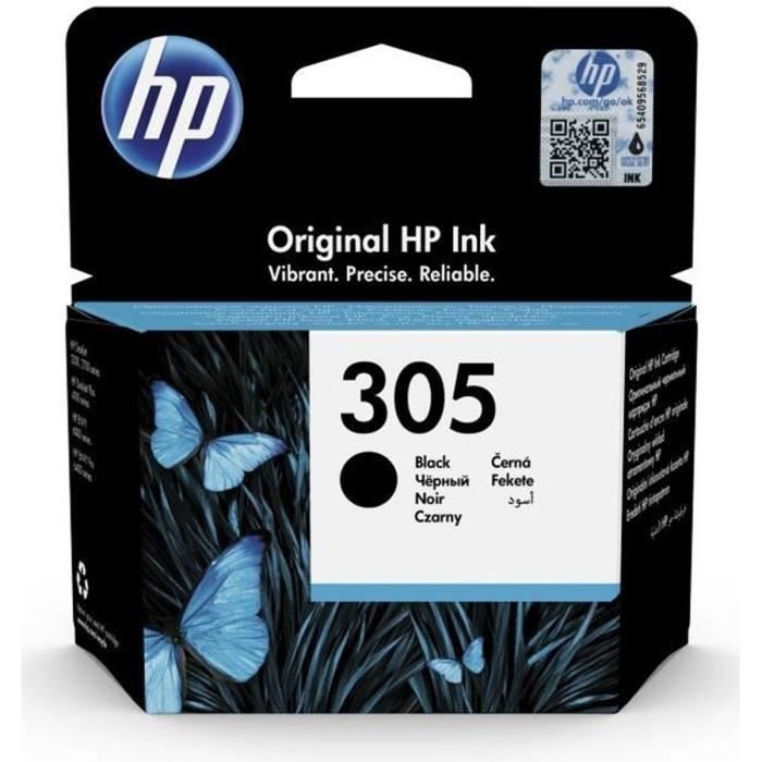 HP 305 Original Black Ink Cartridge for HP DeskJet 2300/2700 / Plus 4100, ENVY 6000 / Pro 6400 (3YM61AE)
