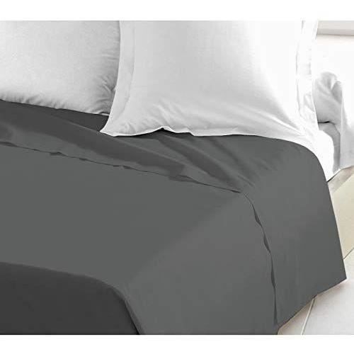 Lovely Home Flat sheet 100% cotton 240x300 cm dark gray