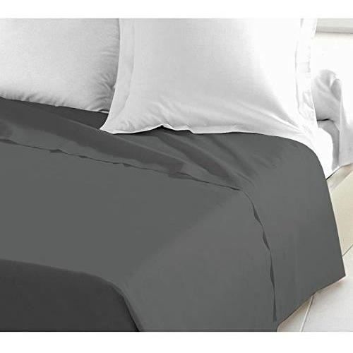Lovely Home Flat sheet 100% cotton 240x300 cm dark gray