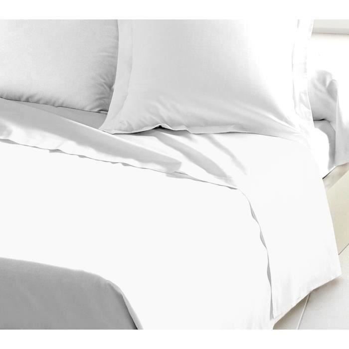 Lovely Home Flat Drap 100% Cotton 240x300 cm White