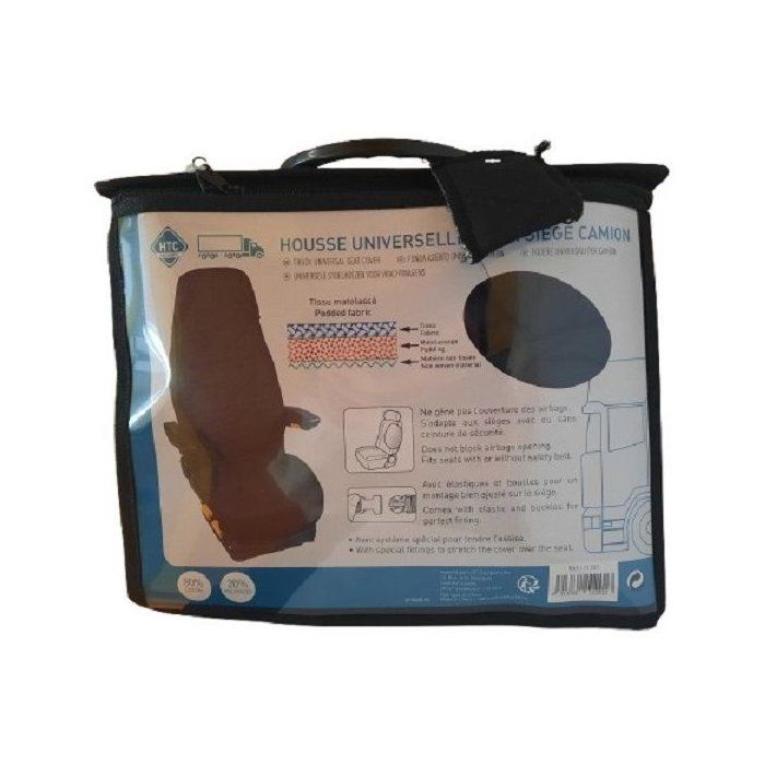 Universal Cover for Truck Seat Cotton Quilted Black