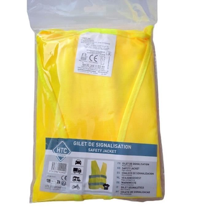 Safety Pack - HTC EQUIPEMENT - 1 15 LED luminous warning disc + 5 XL adult safety vests