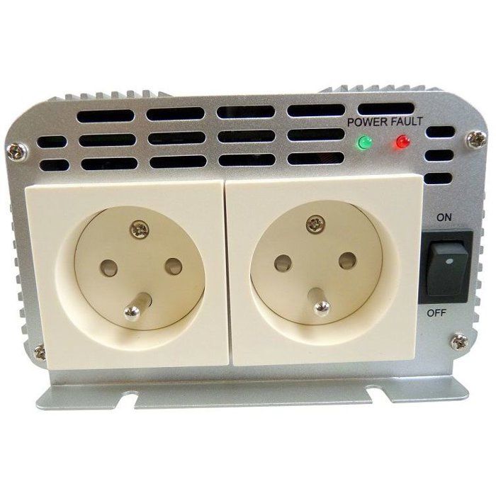 HTC Voltage Converter 24 / 220 V 1000 W with 2 Power Sockets