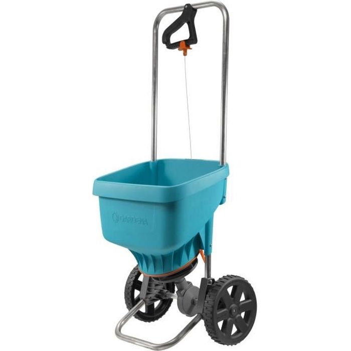 Gardena XL fertilizer on wheels-capacity 18L-Surface 800m² max-6m spreading width-Corrosion protection-(436-20)