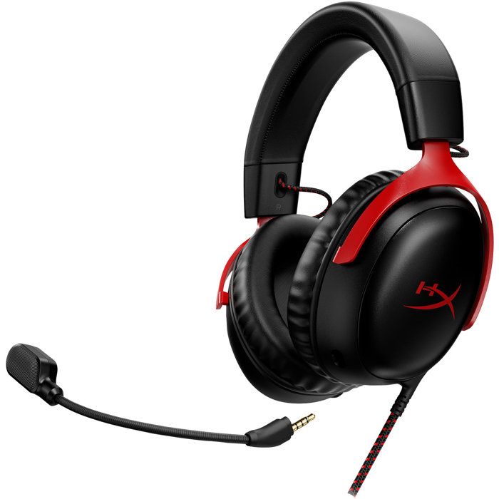 HyperX Cloud III Wired Gaming Headset - for PC & Console - Black/Red
