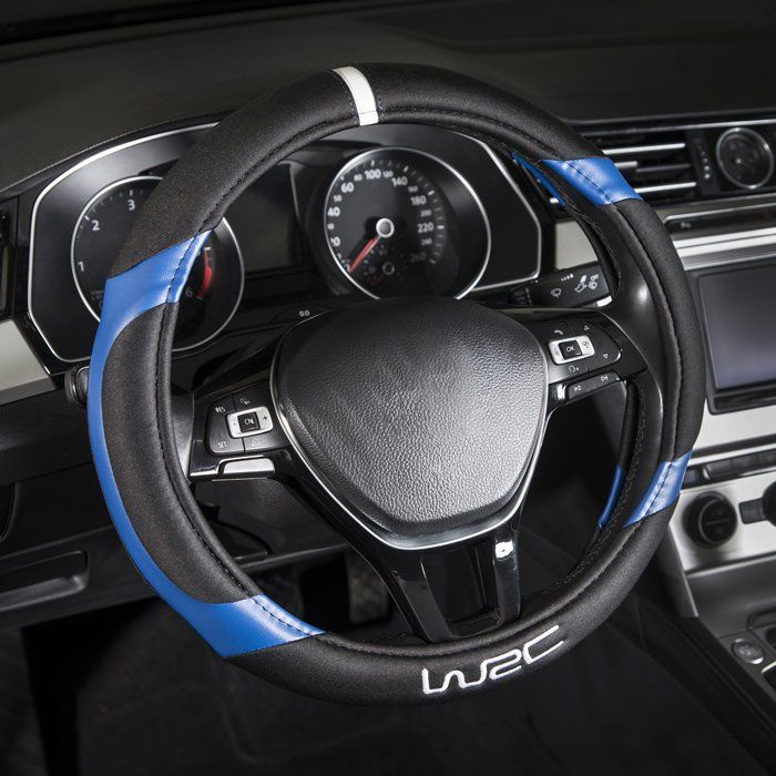 Blue Race steering wheel cover