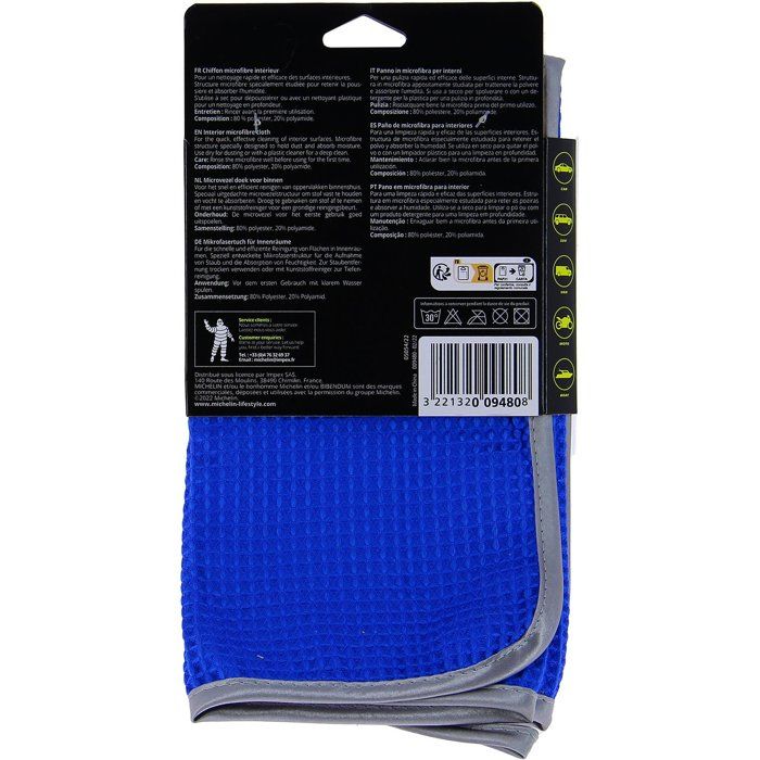 MICHELIN 009480 Microfibre Cloth for Interior, XL