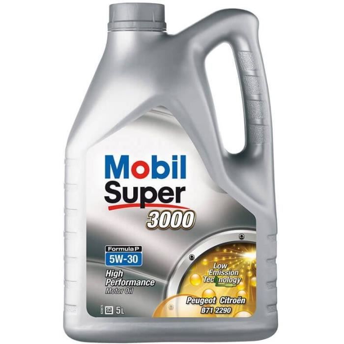 MOBIL Super 3000 Formula-P 5W-30 5L canister High performance engine oil