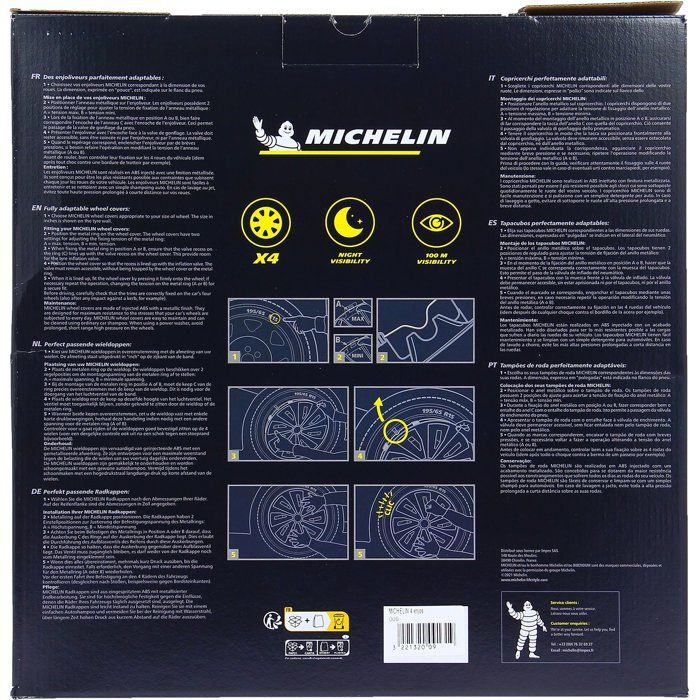 MICHELIN Set of 4 wheel trims - 16 - NVS special utilities