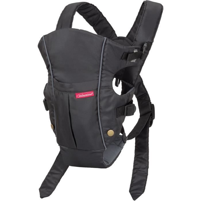 INFANTINO Baby Carrier - Swift - Ergonomic - Black/Blue - For Babies from 0 to 24 months
