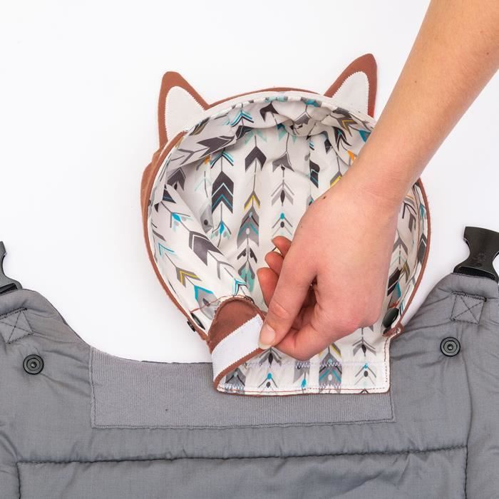 INFANTINO Cuddle Up Fox Baby Carrier - 2 modes: ventral facing and dorsal