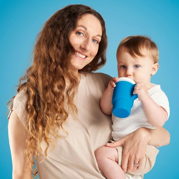 My first cup - INFANTINO - Silicone - Ocean blue