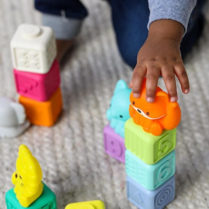 Box of 20 sensory pieces - INFANTINO - 315222 - Stackable