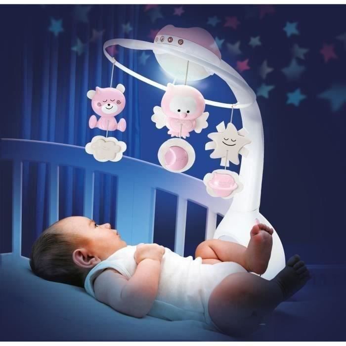 Musical mobile and projector - INFANTINO - Sweet Night 3-in-1 - Pink