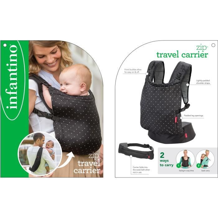 INFANTINO Baby Carrier Banana Zip Travel