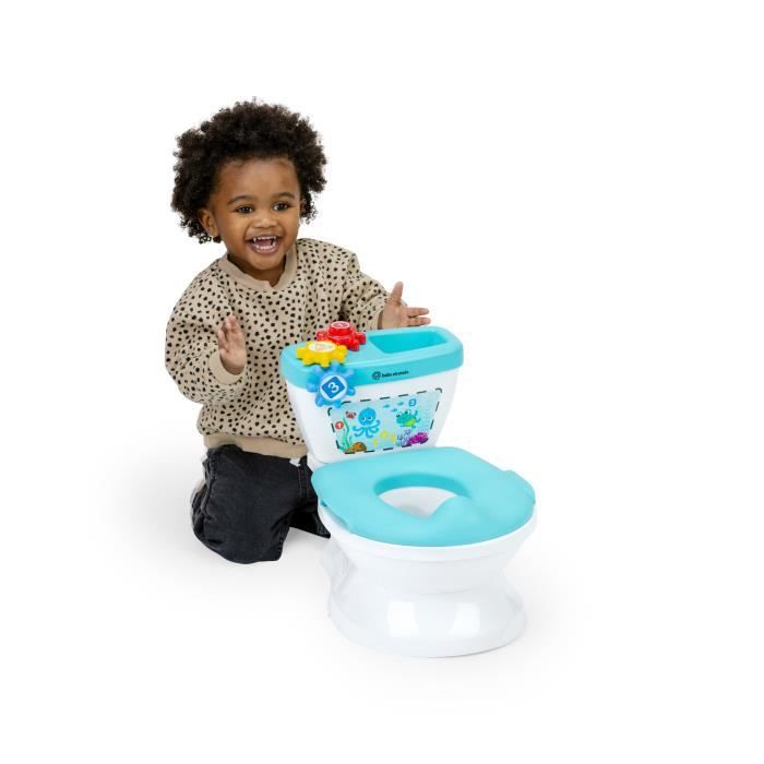 BABY EINSTEIN 2 in 1 Potty & Toilet Trainer, Innovative Toilet Training System, Flush with Music