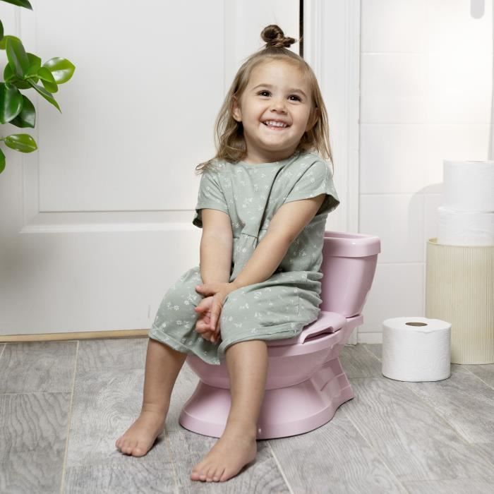 INGENUITY Mini Toilet for Girls with Child Toilet Reducer Included, Musical Flush