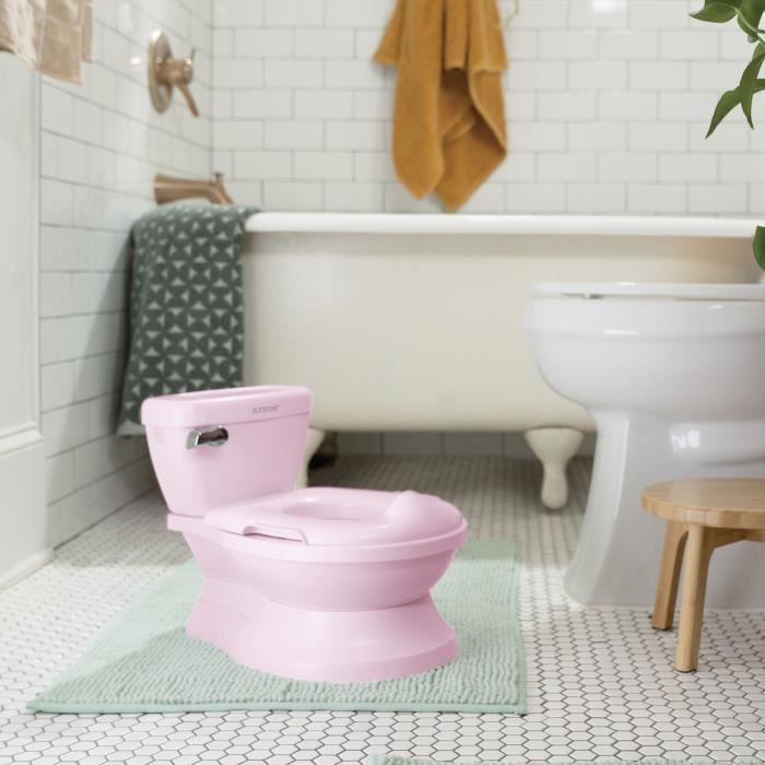 INGENUITY Mini Toilet for Girls with Child Toilet Reducer Included, Musical Flush